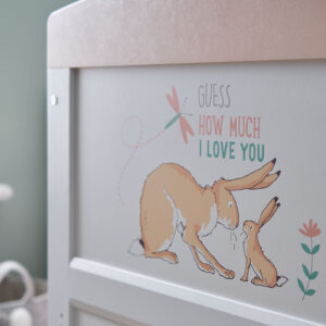Creative photography Guess how much I love you rabbit cot end