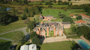 Aerial Photography Red House