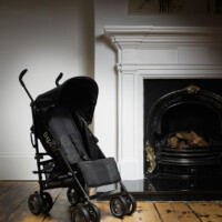 Room Set Product Photography black pushchair