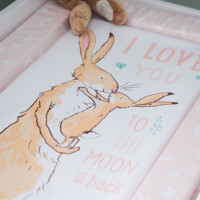 Creative photography Guess how much I love you rabbit changing mat