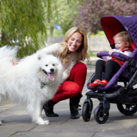 Lifestyle Photography lady child pushchair dog