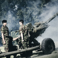 Event Photography National Trust garden party man cannon