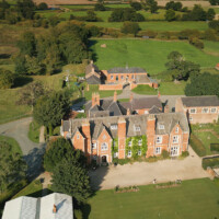 Aerial Photography Red House