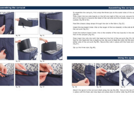 Carrycot instruction manual layout