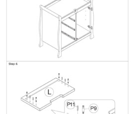 Furniture instruction manual layout