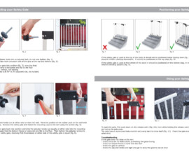 Safety gate instruction manual layout